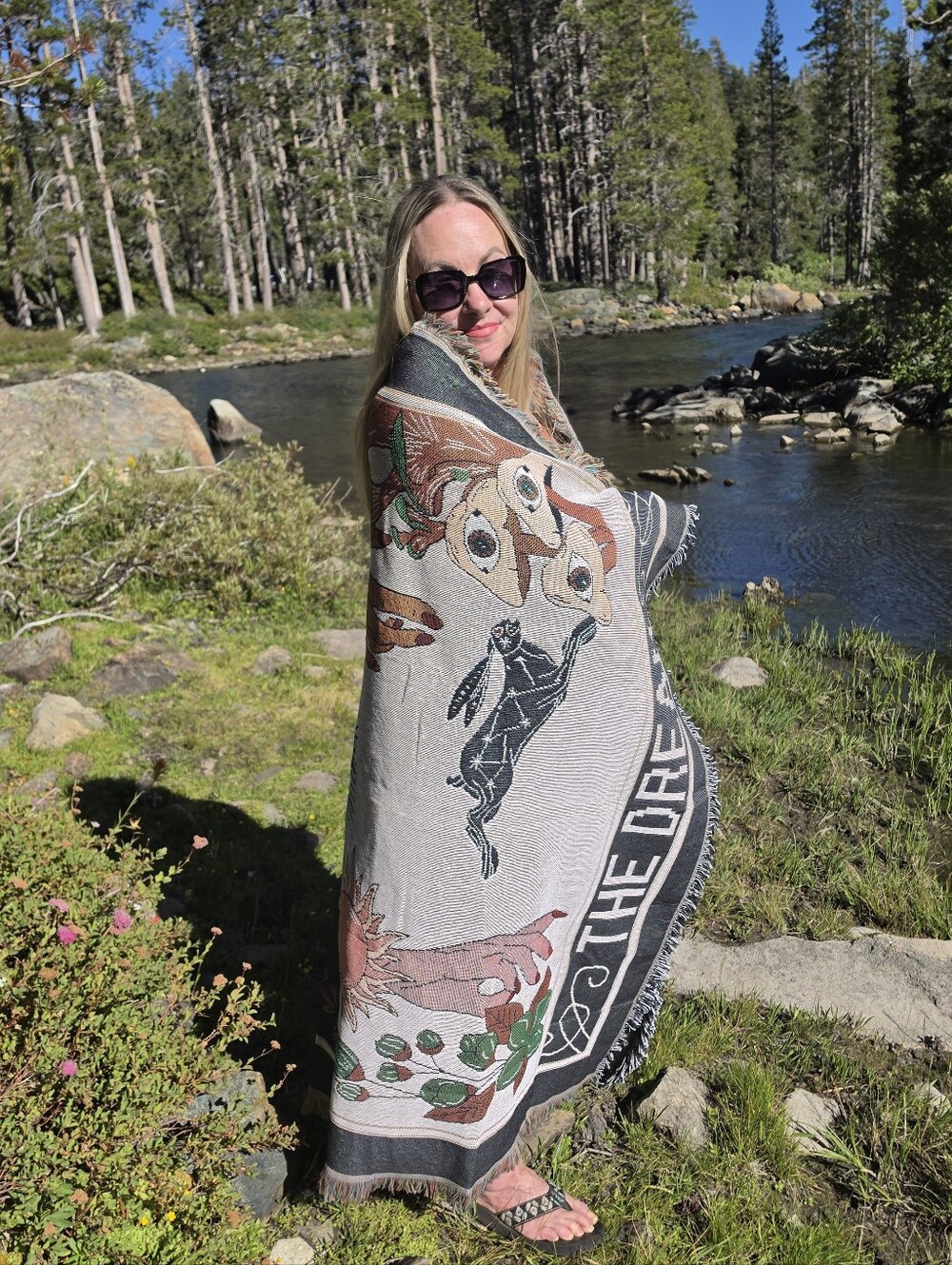 Whimsical 'DREAM' Throw Blanket / Tapestry NWT! - Picture 2 of 13